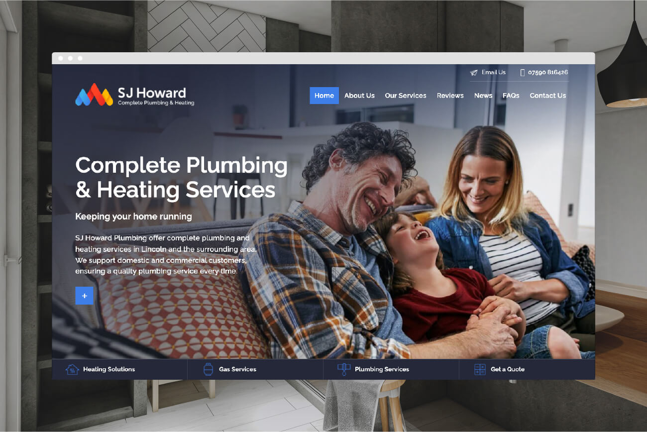SJ Howard Plumbing website