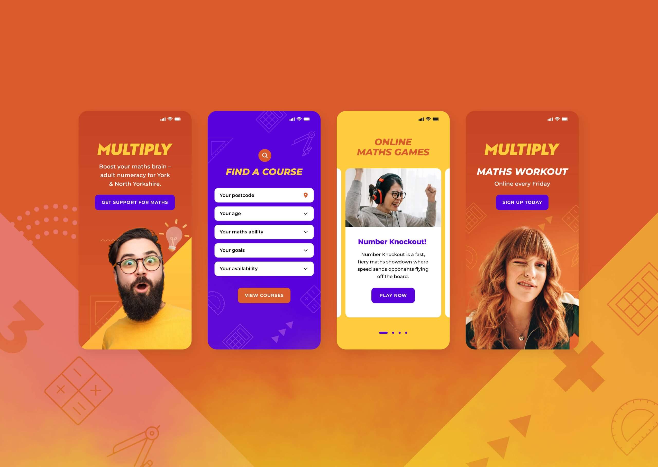 Multiply web design