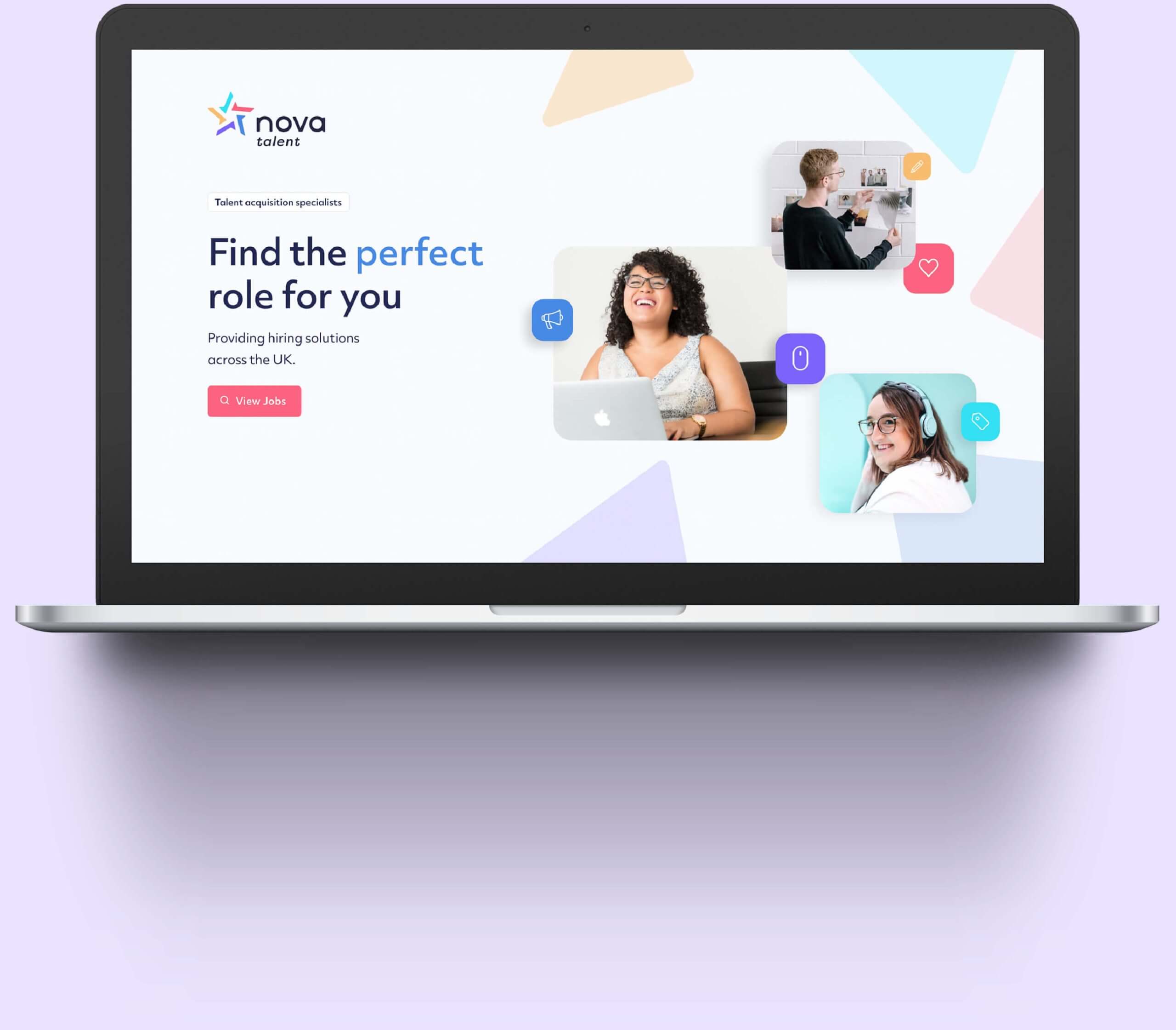 Nova Talent web design