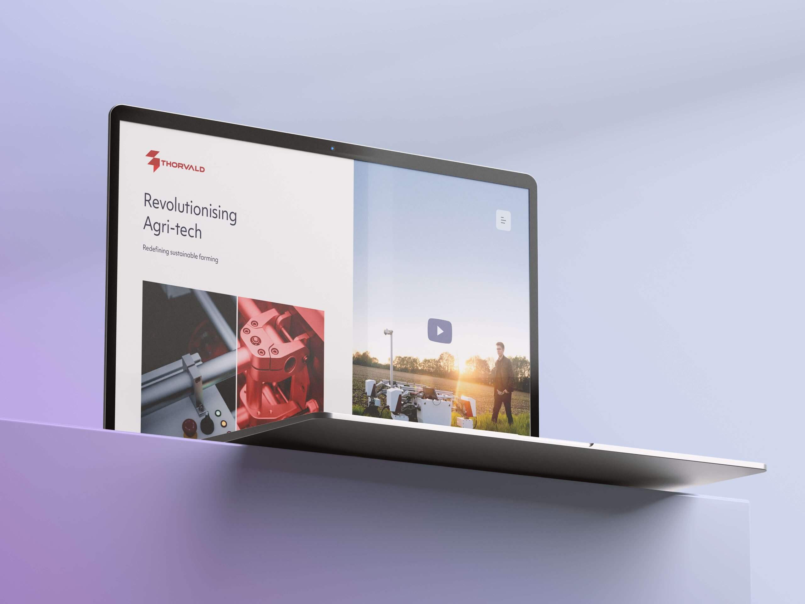 Thorvald website design