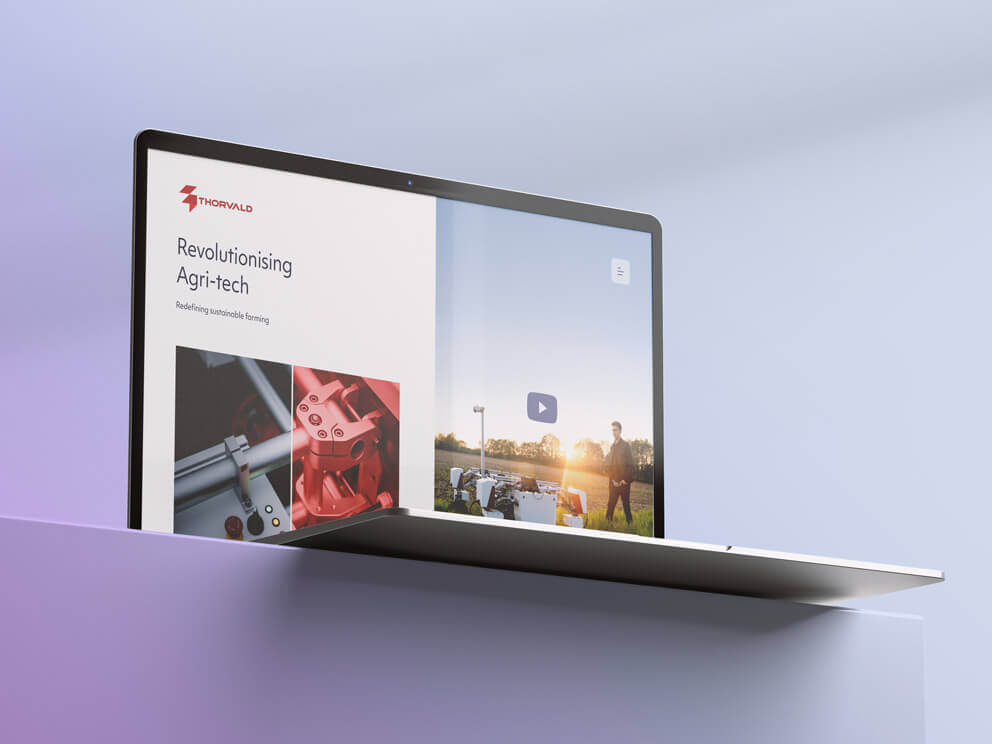 Thorvald website design