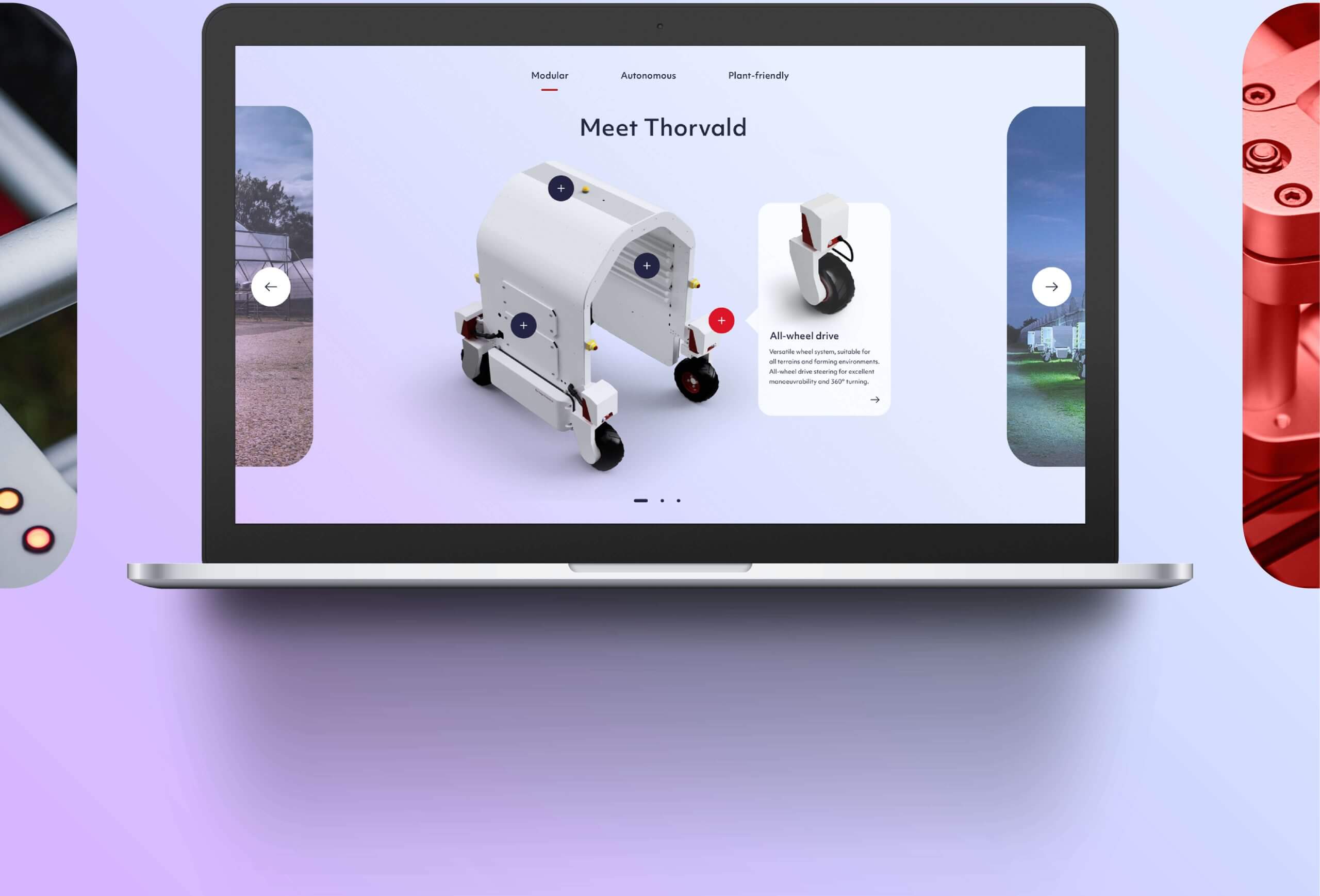 Thorvald web design