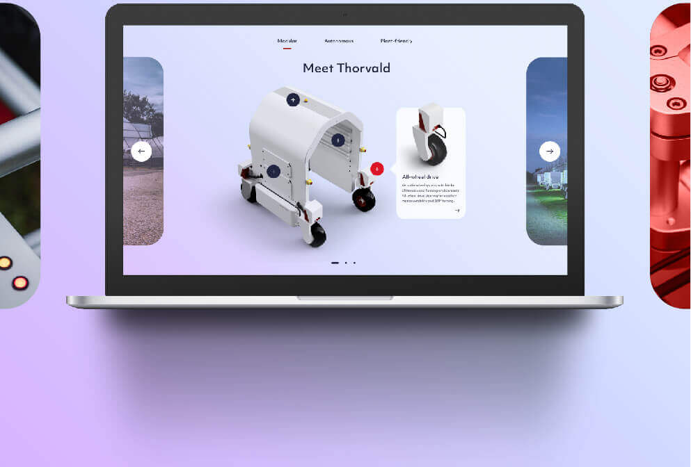 Thorvald web design