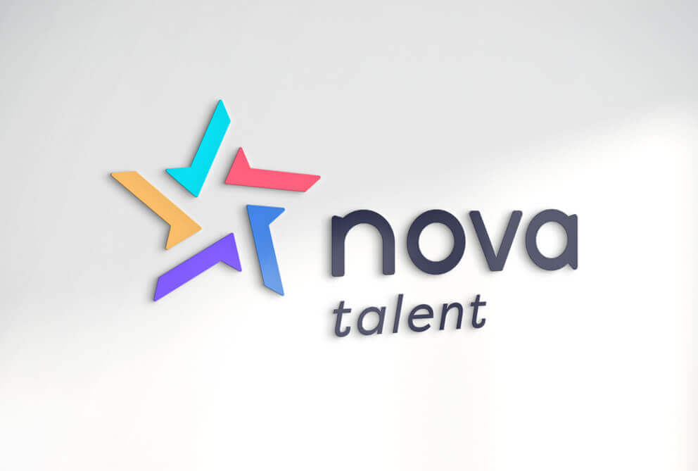 Nova Talent wall sign
